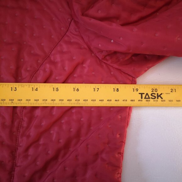 Talbots Petites Ladies Full Zip Size 8 Red Lightweight Jacket - Picture 8 of 10